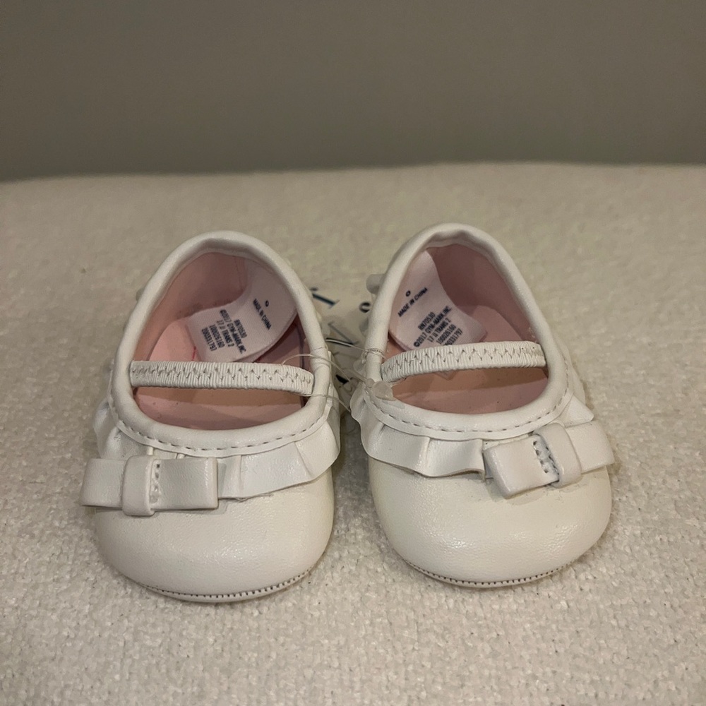 Janie and Jack white girls shoes